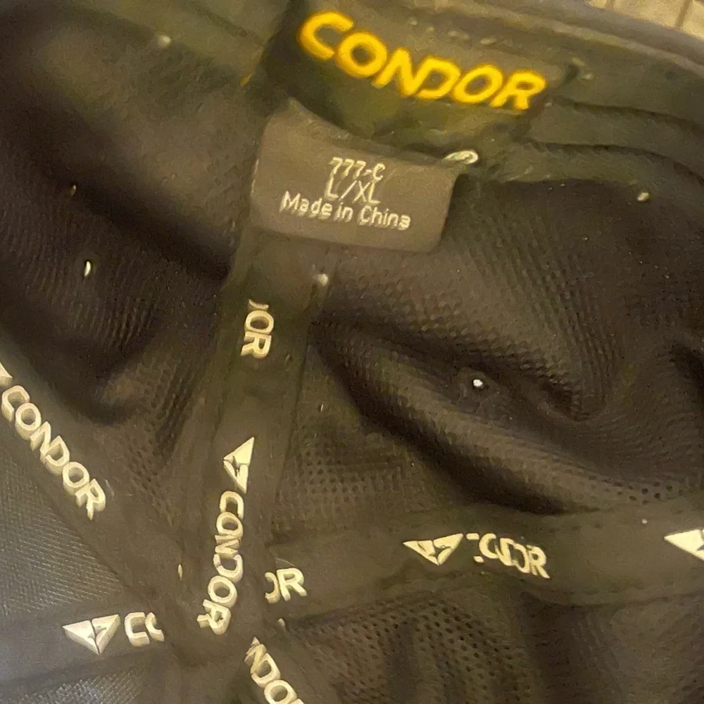 Condor TC Tactical Cap Operator Hunting Contractor Patch Hat Black